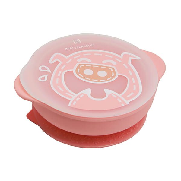 Marcus Marcus POKEY PINK PIGLET Suction Bowl very cute colour and friendly design.