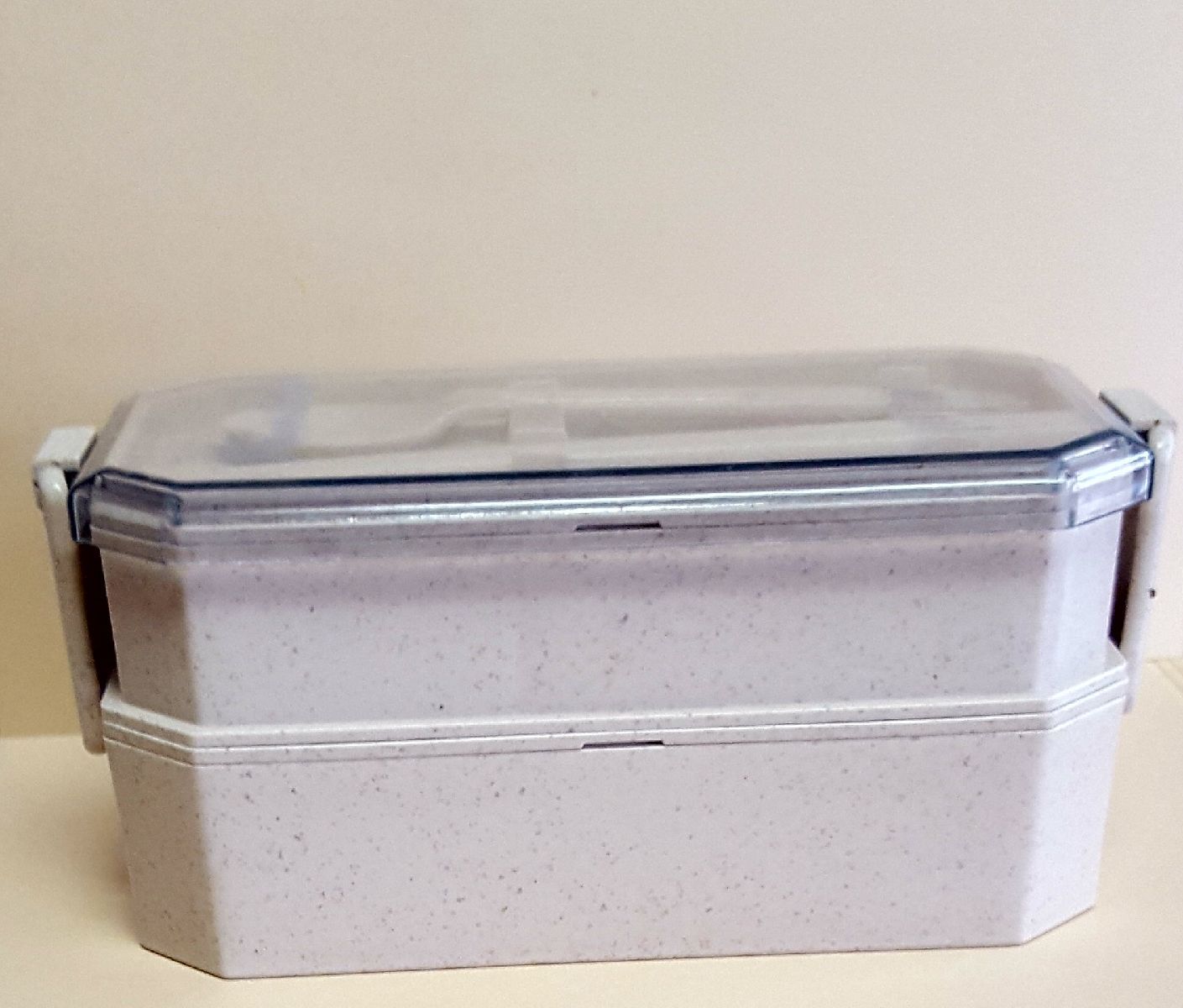 ECOmended Wheat Fibre Tier-2 Bento Lunch box Tan