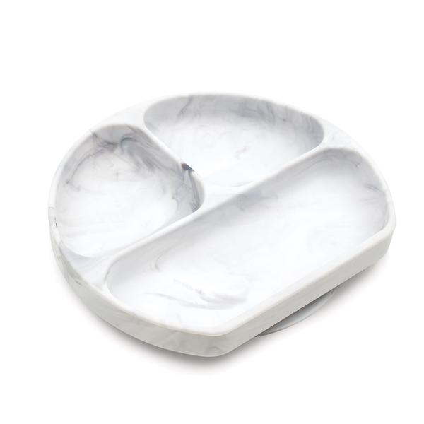 Bumkins Silicone Suction Plate for Toddler Marble