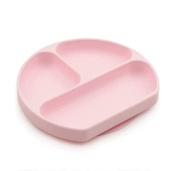 Bumkins Silicone Suction Plate for Toddler Pink