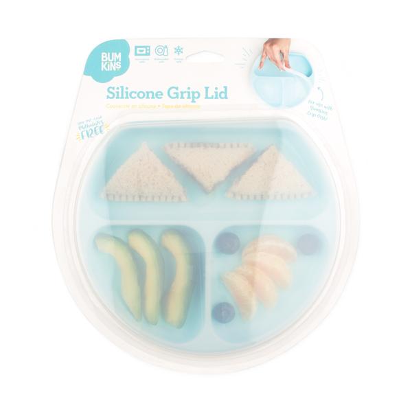 Bumkins Silicone Suction Plate for Toddler Blue