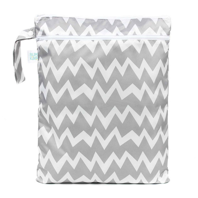 Bumkins Wet Bag (Available in different colours) – Grey Chevron